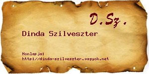 Dinda Szilveszter névjegykártya