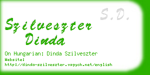 szilveszter dinda business card